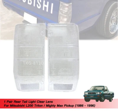 Luz trasera lente transparente para camioneta Mitsubishi Mighty Max 1986 1987-1996 Foto 1 de 4
