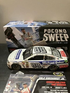 RARE! READ ALL! 2014 DALE EARNHARDT JR MICHAEL BAKER POCONO SWEEP WIN 1 OF 2485 - Picture 1 of 11