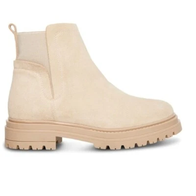 Botas Steve Madden Moira Chelsea camurça sola tamanho areia 39(9) - Imagem 1 de 4