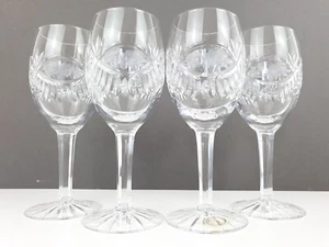 4 x Made In Hungary Lead Crystal Wine Glasses Handmade 17.7 cm H - Bild 1 von 13
