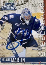 2013/14 Mississauga Steelheads Autographed - SPENCER MARTIN (g)