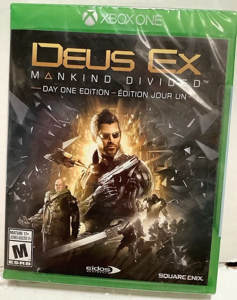 NEW Deus Ex: Mankind Divided DAY ONE EDITION Microsoft Xbox One XB1 Video Game - Image 1 of 1
