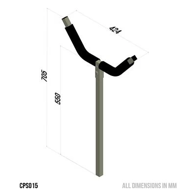 Carp Porter Y Bar Deluxe / Accesorio de carretilla de pesca de carpa Foto 1 de 2