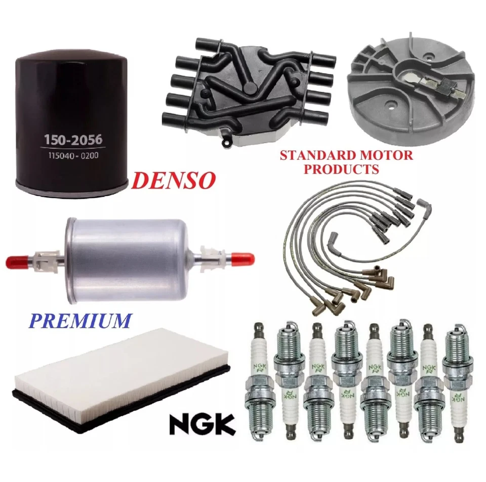 Kit de afinación filtros tapones de cable aptos para GMC SAVANA 1500 V8; 5,0 L; 5,7 L 1996-2000 Foto 1 de 1