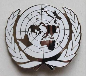 Military UN United Nations Peace Keeping Beret Cap hat Metal Pin Badge - US073 - Picture 1 of 4
