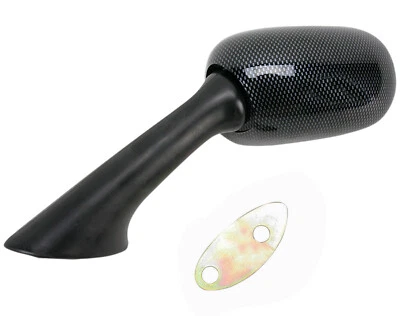 Espejo retrovisor lateral izquierdo moto aspecto carbono Emgo (20-87072) Foto 1 de 2