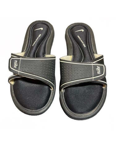 Sandali donna Nike Comfort Footbed Slides taglia 8 nero bianco