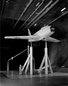 F-86 in Full Scale Wind Tunnel at Ames 8X12 PHOTOGRAPH NASA H - Picture 1 of 1