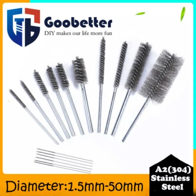 Cepillo de acero inoxidable diámetro del cepillo de alambre 1,5 mm-50 mm para taladro de herramienta rotativa Foto 1 de 4