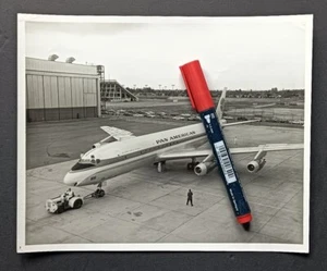 grande foto 8x10 vintage di fabbrica PAN AMERICAN DOUGLAS DC-8 # N800PA - Foto 1 di 2