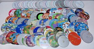DVD Lot Qty 150 ALL KIDS Children Disney Family Movies Cartoon Disc Only NO CASE - Picture 1 of 7