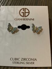 Giani Bernini Sterling Silver Cubic Zirconia Butterfly Stud earrings 