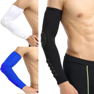 Men Sports Arm Sleeve Elbow Cycling Fitness Basketball Running Protective Gear - Picture 1 of 10