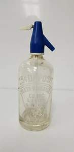 Botella Seltzer de colección Plaza Bebida LI City New York S. Osheroff Bronx NY - Imagen 1 de 8