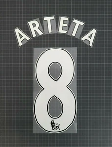 ARTETA #8 2013-2017 Player Size Premier League White Nameset PS-PRO Plastic - Picture 1 of 1