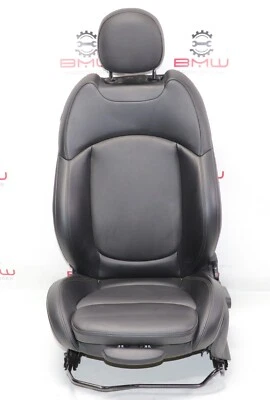 Front Left Driver Side Leather Bucket Seat OEM Mini Cooper S F55 F56 Black - Image 1 of 4