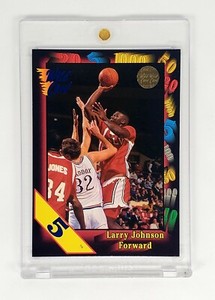 1991 WILD CARD 5 STRIPE RED HOT ROOKIES RC LARRY JOHNSON HIGH GRADE VERY RARE