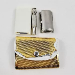 Navaja de seguridad de viaje Gillete vintage con estuche de plástico - Imagen 1 de 12