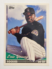 1994 Topps Baseball Card #712 Eric Young Colorado Rockies