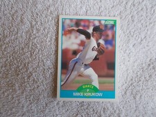 Score MLB 1989 "MIKE KRUKOW" #190 San Francisco Giants Trading Card n32