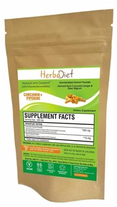 PURE Kurkuma Curcumin 95% mit BioPerine-Extrakt-Pulver Supplement bioverfügbare - Bild 1 von 5