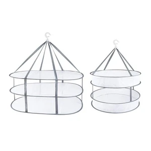 3-Tier & 2-Tier Mesh Clothes Drying Rack Folding Sweater Drying Rack - Picture 1 of 6