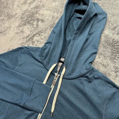 Vuori Halo Performance Hoodie 2.0 Womens Large Blue Full Zip Stretch Active - Image 1 of 4