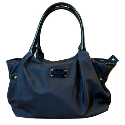 Bolso de Hombro Kate Spade Bridgette Stevie Nylon con Cremallera Bolso de Mano Lunares Negros Foto 1 de 4