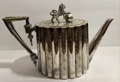 Mappin Bros Silverplated Teapot With Lion English Symbol. - Image 1 of 4