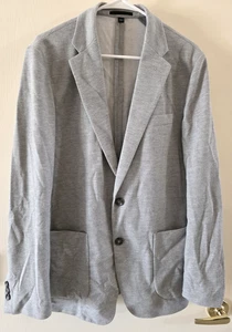 J. CREW Ludlow Somelos Fabric Blazer Mens 38R Cotton & Linen Navy & White Stripe - Picture 1 of 11