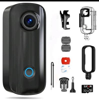 SJCAM HD 4K Wifi Sports Action Camera Waterproof Mini Thumb Camcorder C100+ - Image 1 of 2