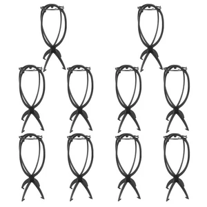 Soporte para pelucas 10 piezas para propietarios de tiendas - Extensión de cabello de plástico peinado peluca secado - Imagen 1 de 12