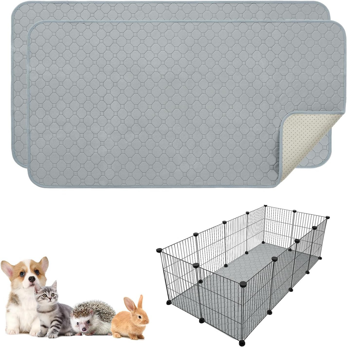 For Guinea Washable Fleece Guinea Pig Bedding Bunny Cage Guinea