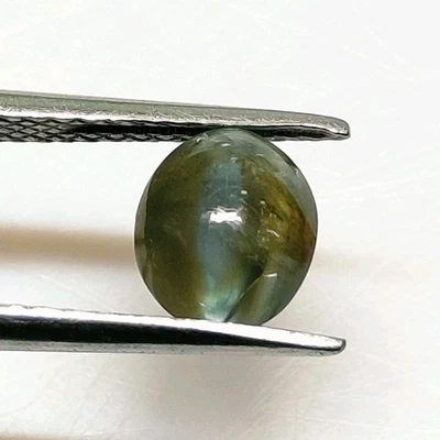 Piedra preciosa suelta crisoberilo alejandrita natural 1,46 quilates verde ovalado cabina 7x6 A-1120 Foto 1 de 4