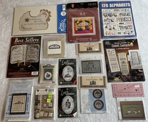 Lotto misto vintage 9 nuovi kit punto croce e 5 modelli punto croce ornamenti decorazione - Foto 1 di 14