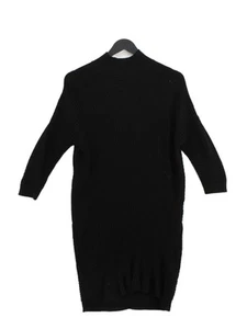 River Island Women's Midi Dress UK 6 Black Acrylic with Cotton Jumper Dress - Picture 1 of 5