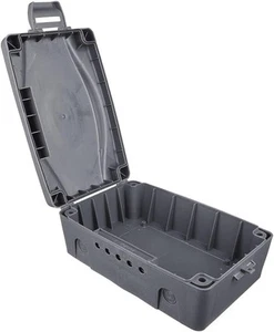 WBX-MS Weatherproof Electric Box for Outdoors, 345 x 220 x 126.5 mm, Grey - Picture 1 of 7