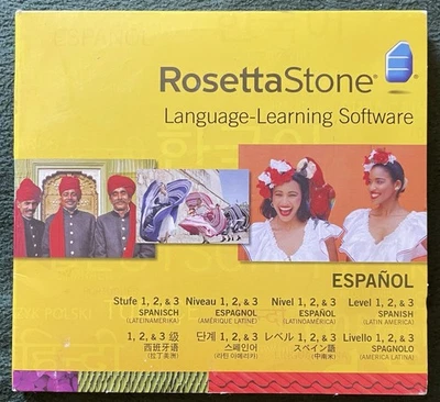 Rosetta Stone Spanish (Latin America) Level 1-3 Set Version Four READ - Image 1 of 4