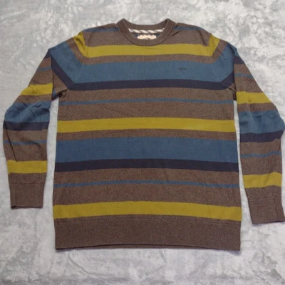 Vans Off The Wall Men Striped Pullover Sweater Medium Skate Surf - Image 1 of 4