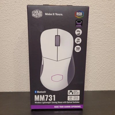 Cooler Master MM731 Ratón Inalámbrico para Juegos BLANCO 19.000 DPI 2,4 GHz Totalmente Nuevo Foto 1 de 4