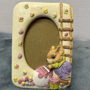 Vintage Bilderrahmen Osterhase Resin  - Bild 1 von 8