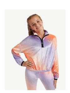 Justice Girls Jsport Legging & Half Zip Shirt Size XL (16-18) New - Picture 1 of 10