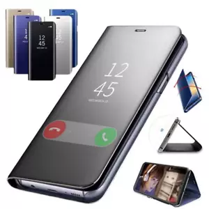 For Samsung Galaxy S20 S22 S23 Ultra Flip S-View Mirror Shockproof Case - Picture 1 of 16