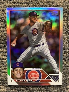 2023 Topps Update Rainbow Foil Rowan Wick Chicago Cubs