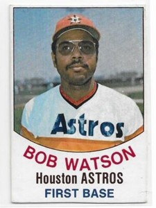 BOB WATSON 1977 Hostess Baseball card #39 Houston Astros EX/EX-