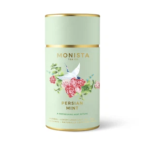 Té de menta persa ~ menta orgánica, menta verde, pétalos de rosa de Monista - Imagen 1 de 5