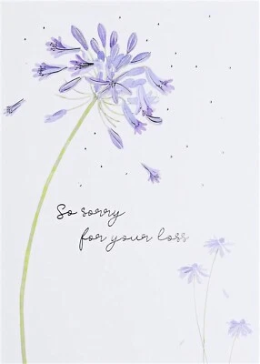 So Sorry For Your Loss Sympathy Card Condolences Bereavement Thinking Of You - Image 1 of 3