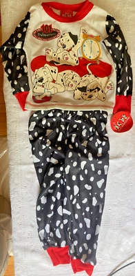 Vintage Disney Baby 101 Dalmations Long Sleeve Shirt Pajama Set Size 3T NWT - Image 1 of 4
