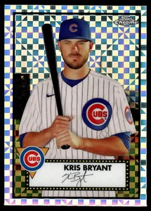 2021 Topps Chrome Platinum Anniversary Kris Bryant X-Fractor  #186 - Picture 1 of 2