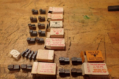 SEVERAL NEW OLD STOCK SETS OF TOLEDO 3/8 1/8 PIPE THREADING DIE INSERTS - Image 1 of 4